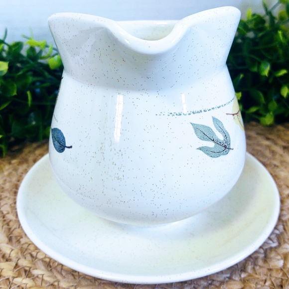 Vtg MCM California Franciscan Earthenware Autumn Pottery Dinnerware Gravy Boat - Picture 3 of 11